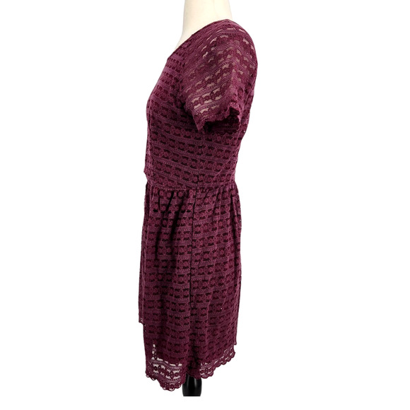 Free People Burgundy Lace Mini - Picture 3 of 5